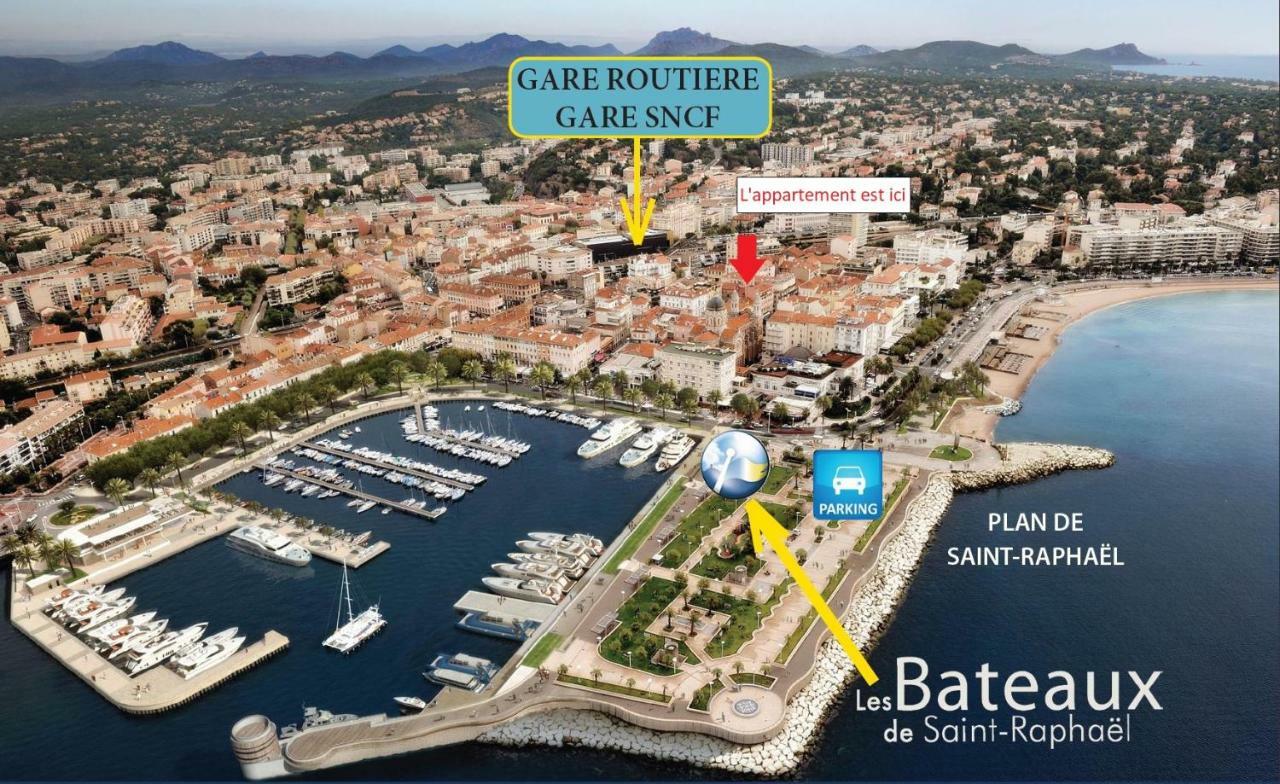 F2 Balcon A 1Minute De La Plage Saint-Raphaël Kültér fotó